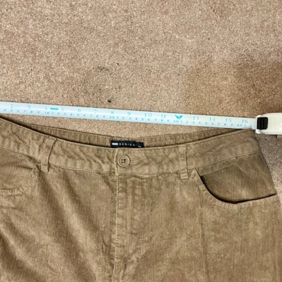 ASOS Design Corduroy Pants (Brown) 10 Tall High Rise - Picture 9 of 9